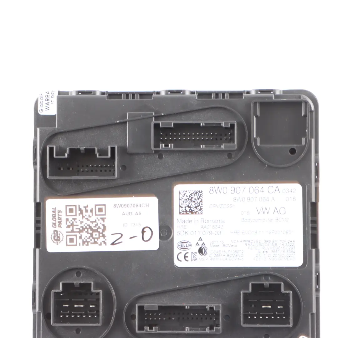 Body Comfort Onboard Control Module Unit ECU 8W0907064CA to Audi A5 F5 BCM with Part number 8W0907064CH Audi A5 F5 BCM Body Comfort Onboard Control Module Unit ECU 8W0907064CA - SKU 8W0907064CH - Part number 8W0907064CH