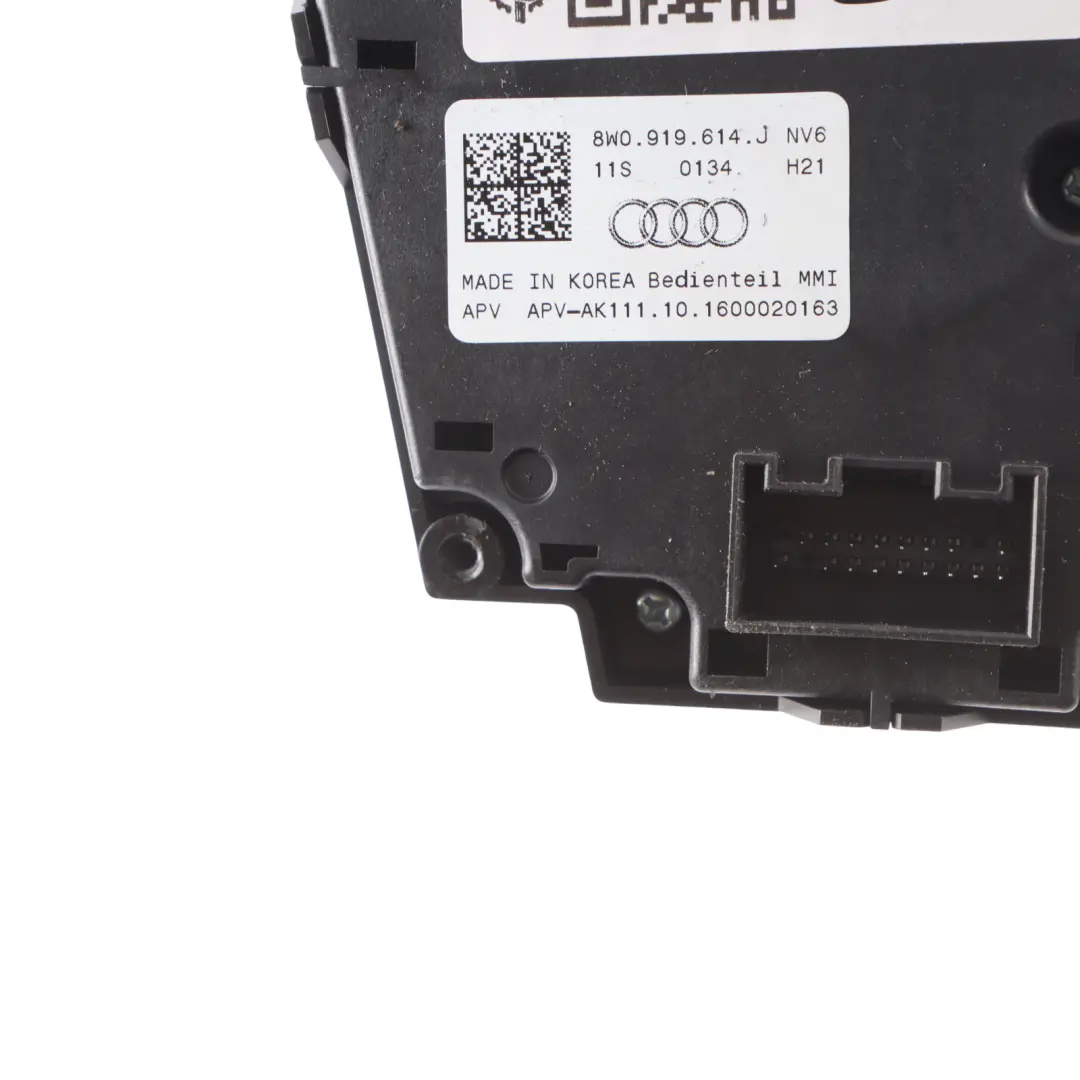 Audi A5 F5 Control Panel Multimedia Radio Sat Nav Switch - SKU 8W0919614J - Part number 8W0919614J