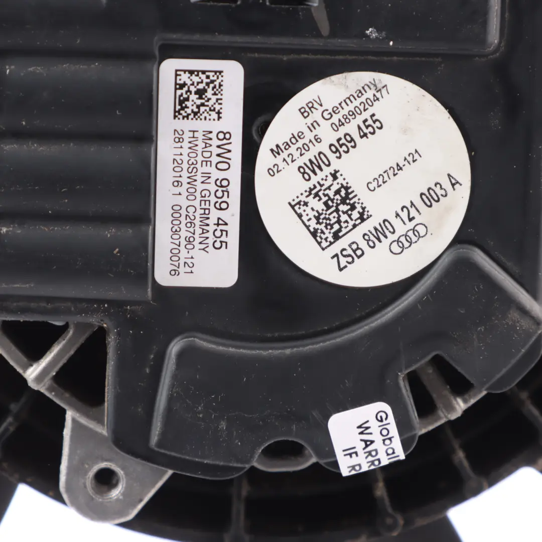 Kühlerlüfter Motor Lüfterflügel 400W für Audi A5 F5 mit Teilenummer 8W0959455 Audi A5 F5 Kühlerlüfter Motor Lüfterflügel 400W - SKU 8W0959455 - Teilenummer 8W0959455