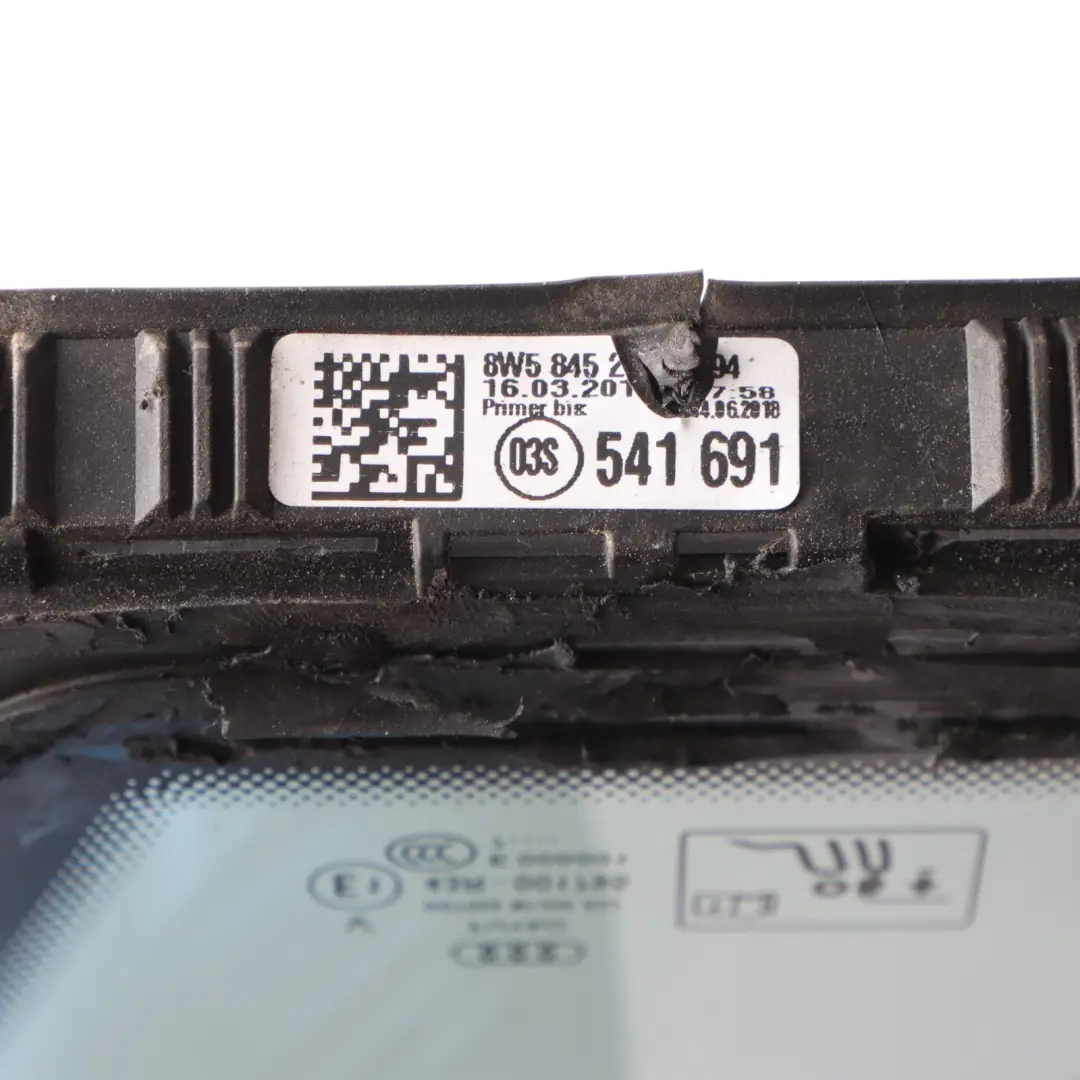Quarter Side Window Glass Left N/S Tinted AS3 to Audi A4 B9 Rear with Part number 8W5845297C Audi A4 B9 Rear Quarter Side Window Glass Left N/S Tinted AS3 - SKU 8W5845297C - Part number 8W5845297C