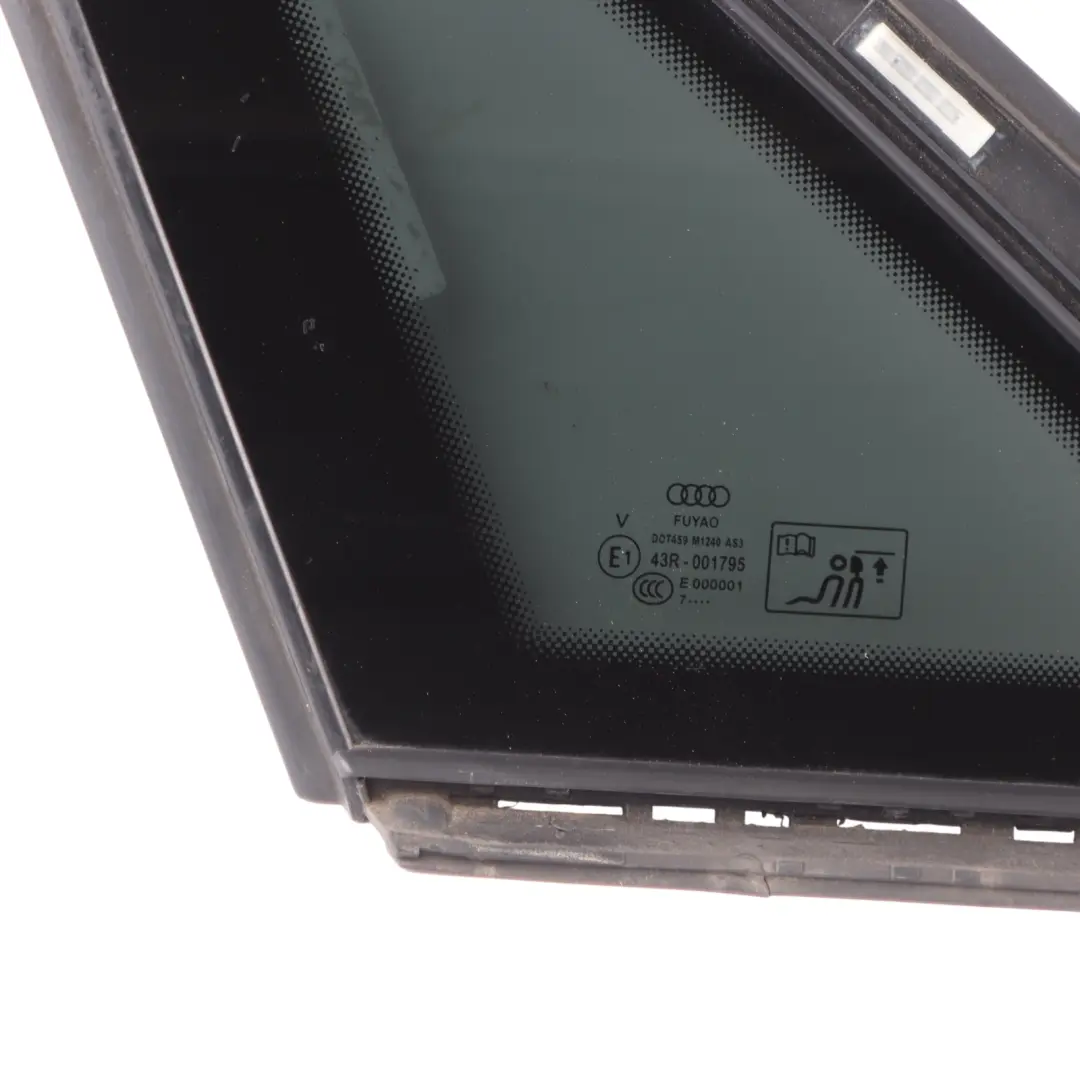 Quarter Side Window Glass Left N/S Tinted AS3 to Audi A4 B9 Rear with Part number 8W5845297C Audi A4 B9 Rear Quarter Side Window Glass Left N/S Tinted AS3 - SKU 8W5845297C - Part number 8W5845297C