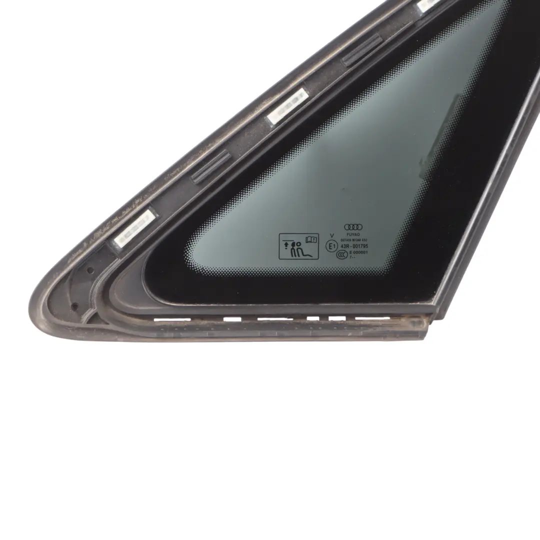 Quarter Side Window Glass Right O/S Tinted AS3 to Audi A4 B9 Rear with Part number 8W5845298C Audi A4 B9 Rear Quarter Side Window Glass Right O/S Tinted AS3 - SKU 8W5845298C - Part number 8W5845298C