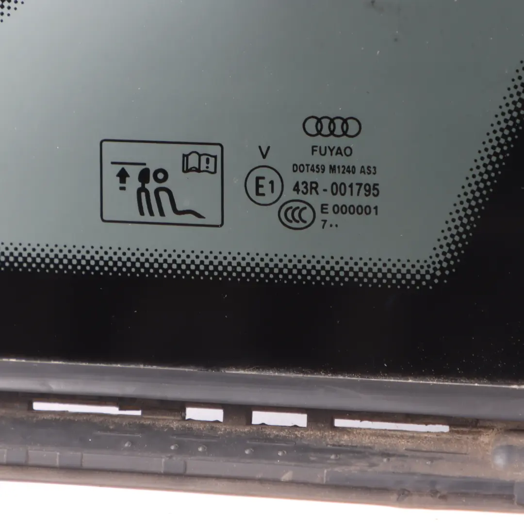 Luna Lateral Trasera Derecha Tintada AS3 para Audi A4 B9 con número de pieza 8W5845298C Audi A4 B9 Luna Lateral Trasera Derecha Tintada AS3 - SKU 8W5845298C - Número de pieza 8W5845298C