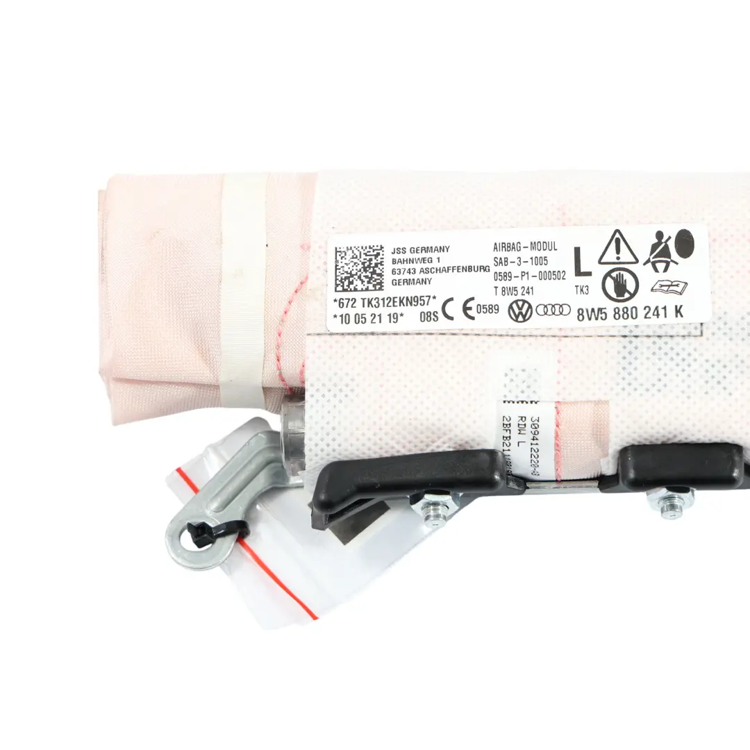 Modulo Aria Laterale Sedile Anteriore Sinistro SRS per Audi A4 B9 con numero di parte 8W5880241K Audi A4 B9 Modulo Aria Laterale Sedile Anteriore Sinistro SRS - SKU 8W5880241K - Numero di parte 8W5880241K