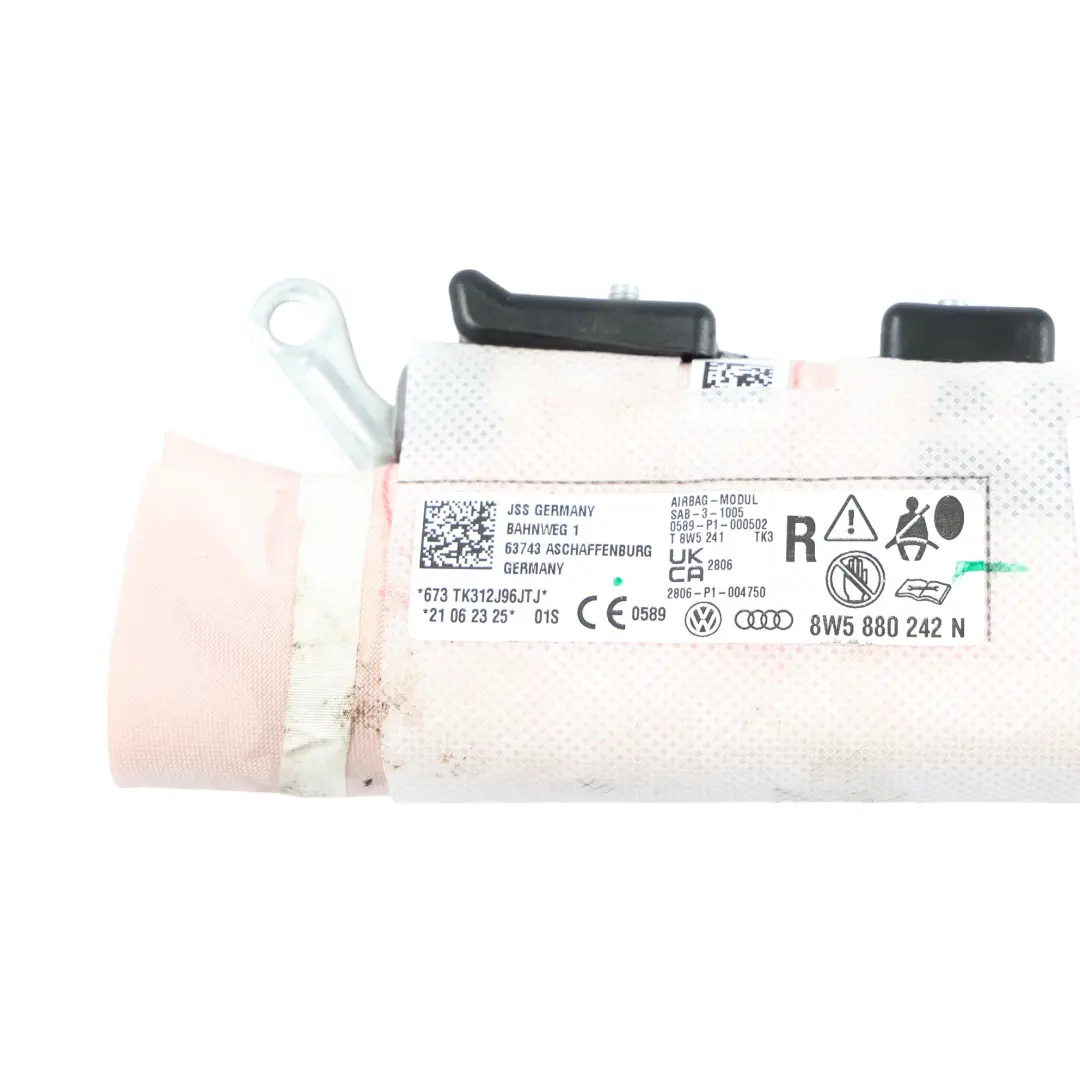 Front Seat Side Air Module Right O/S SRS to Audi A4 B9 with Part number 8W5880242N Audi A4 B9 Front Seat Side Air Module Right O/S SRS - SKU 8W5880242N - Part number 8W5880242N