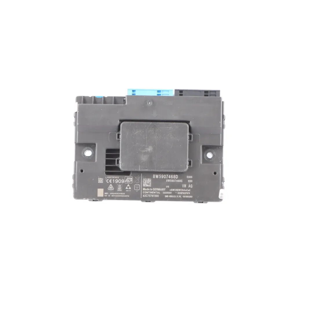 Gateway Control Unit Audi A5 F5 Diagnostic Interface Module Unit ECU to with Part number 8W5907468D Gateway Control Unit Audi A5 F5 Diagnostic Interface Module Unit ECU - SKU 8W5907468D - Part number 8W5907468D
