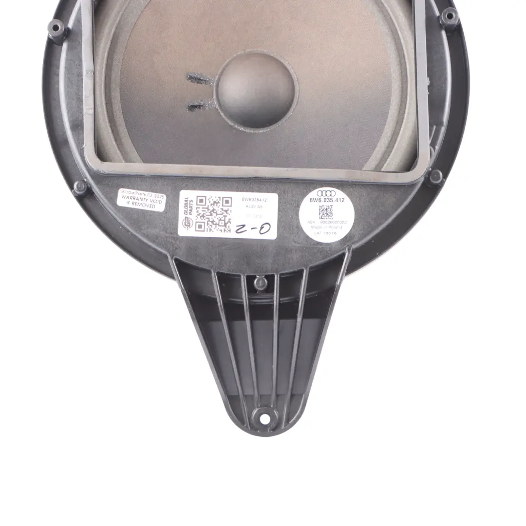 Audi A5 F5 Sound Subwoofer Speaker Rear Shelf - SKU 8W6035412 - Part number 8W6035412