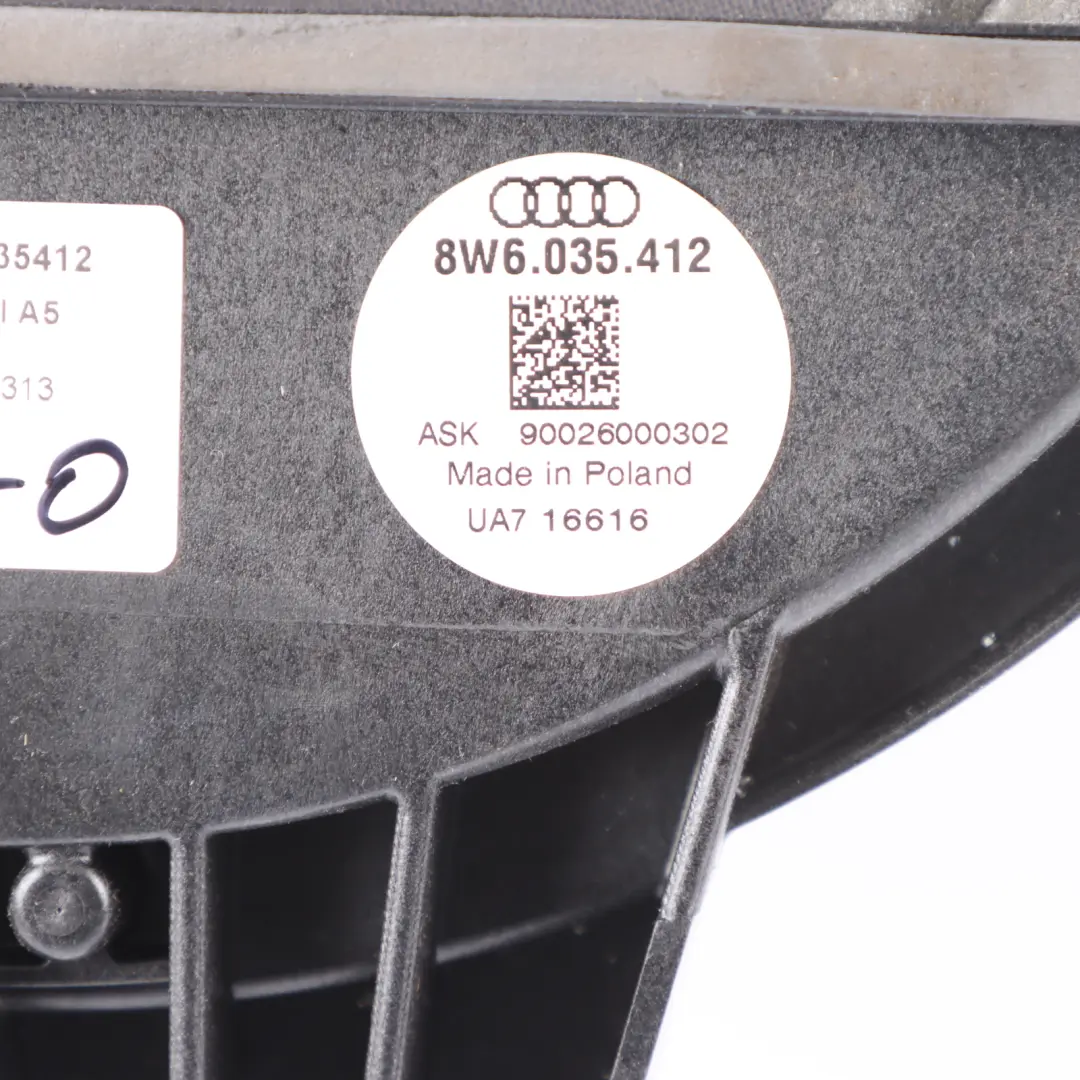 Audi A5 F5 Sound Subwoofer Lautsprecher Ablage Hinten - SKU 8W6035412 - Teilenummer 8W6035412
