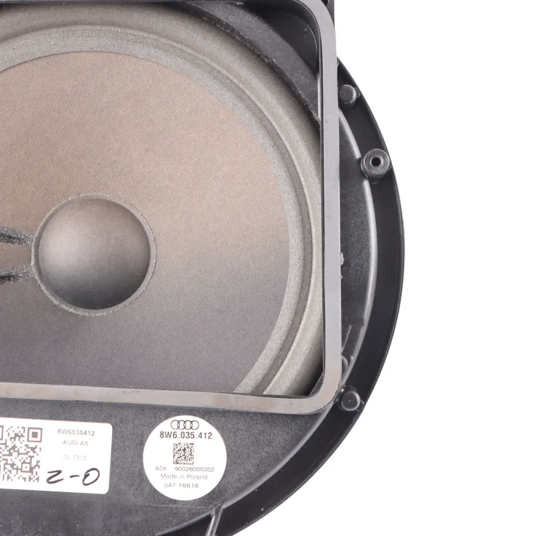 Audi A5 F5 Sound Altavoz Subwoofer Estante Trasero - SKU 8W6035412 - Número de pieza 8W6035412
