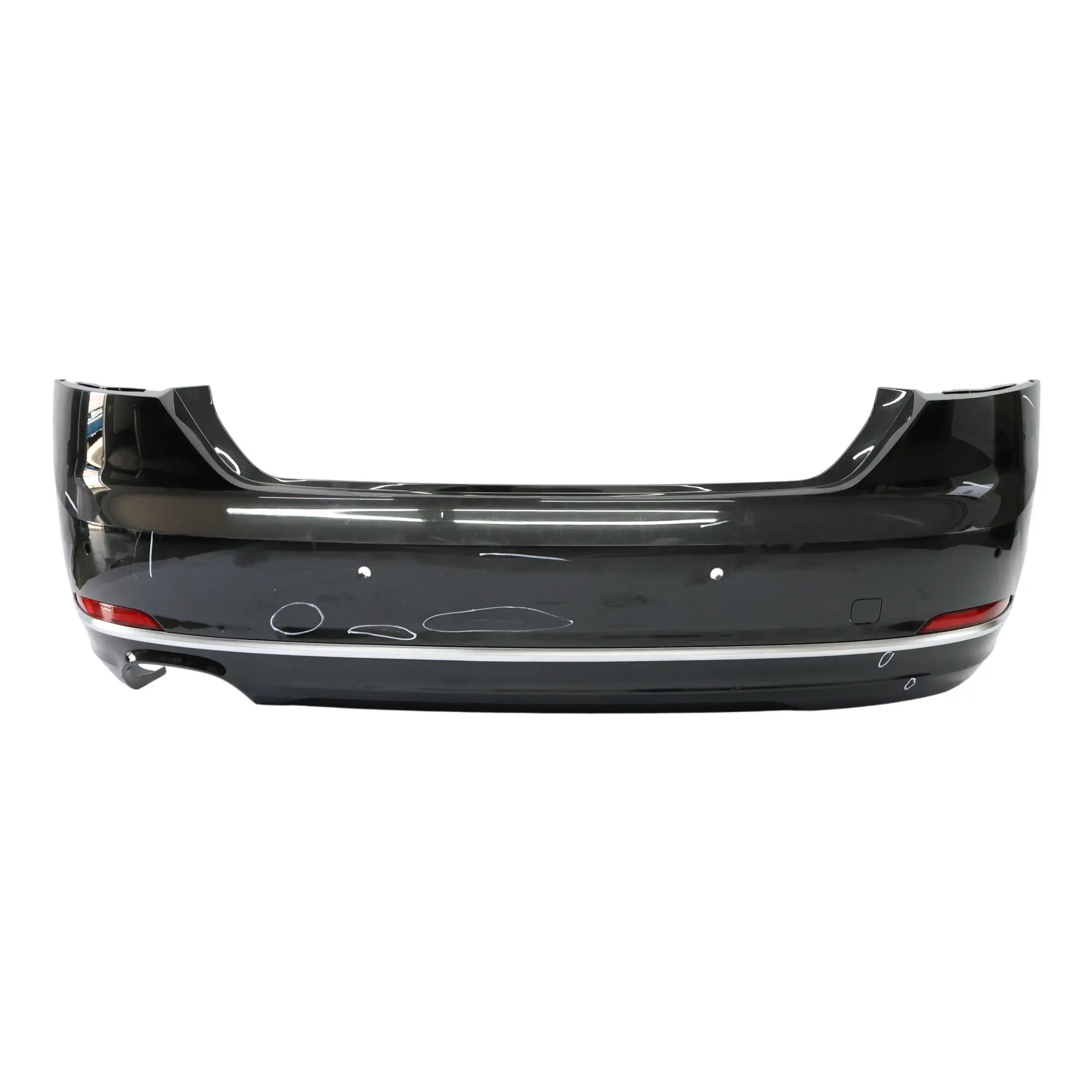 Rear Bumper Audi A5 F5 2.0 TDI Trim Panel Covering Mythical Black Metallic - Y9T
