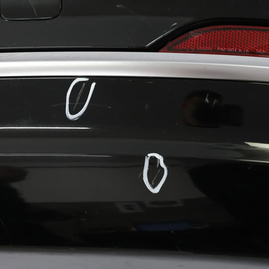 Rear Bumper Audi A5 F5 2.0 TDI Trim Panel Covering Mythical Black Metallic - Y9T - SKU 8W6807067K-MYB - Part number 8W6807067K
