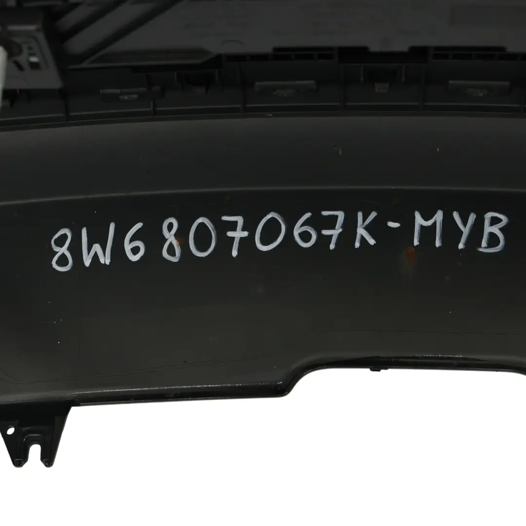 Bumper Audi A5 F5 2.0 TDI Trim Panel Covering Mythical Black Metallic - Y9T to Rear with Part number 8W6807067K Rear Bumper Audi A5 F5 2.0 TDI Trim Panel Covering Mythical Black Metallic - Y9T - SKU 8W6807067K-MYB - Part number 8W6807067K