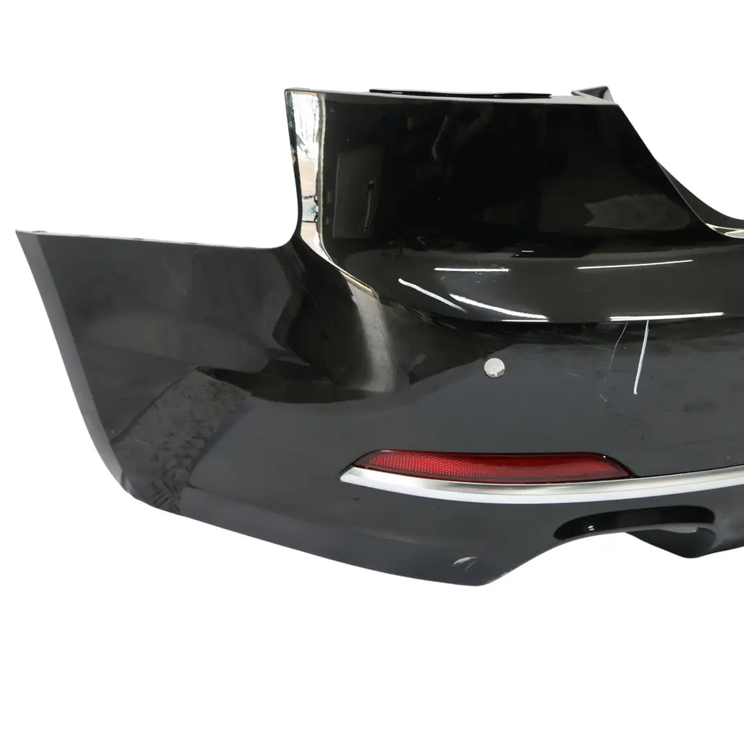 Bumper Audi A5 F5 2.0 TDI Trim Panel Covering Mythical Black Metallic - Y9T to Rear with Part number 8W6807067K Rear Bumper Audi A5 F5 2.0 TDI Trim Panel Covering Mythical Black Metallic - Y9T - SKU 8W6807067K-MYB - Part number 8W6807067K