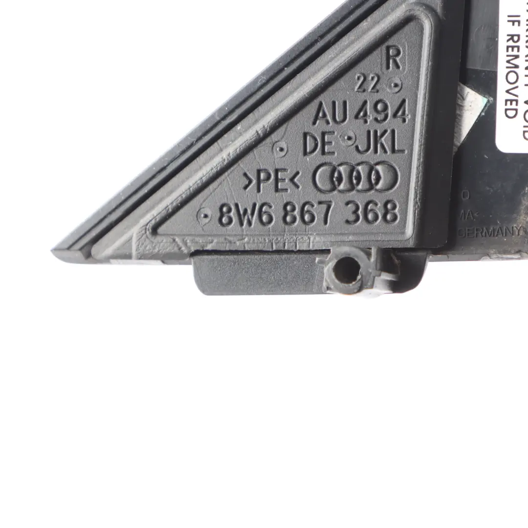 Audi A5 F5 Front Wing Mirror Right O/S Triangle Trim Cover 8W6867367 - SKU 8W6867368 - Part number 8W6867368