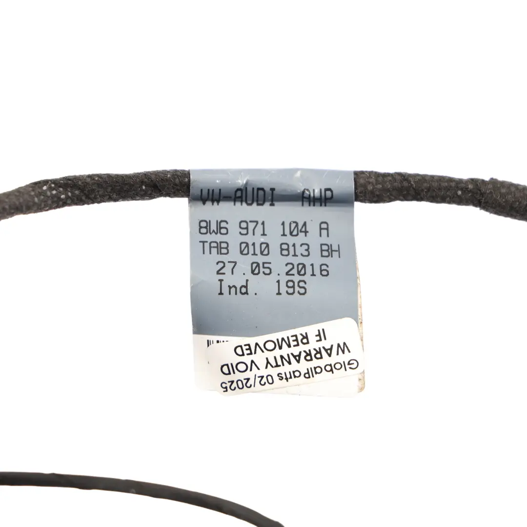 Audi A5 F5 Rear Bumper PDC Parking Sensor Wiring Harness Loom Cable - SKU 8W6971104A - Part number 8W6971104A