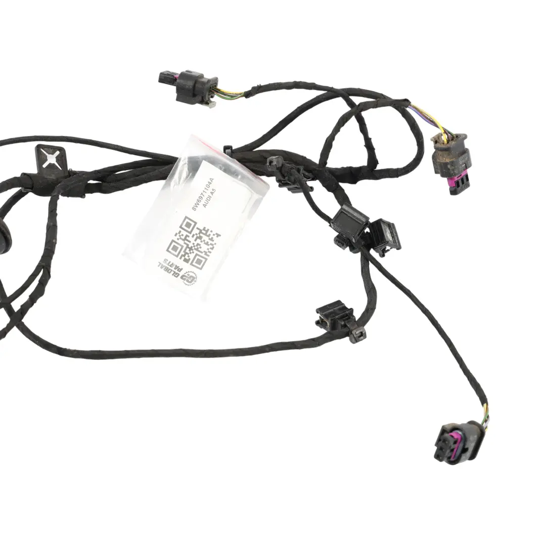 Audi A5 F5 Rear Bumper PDC Parking Sensor Wiring Harness Loom Cable - SKU 8W6971104A - Part number 8W6971104A