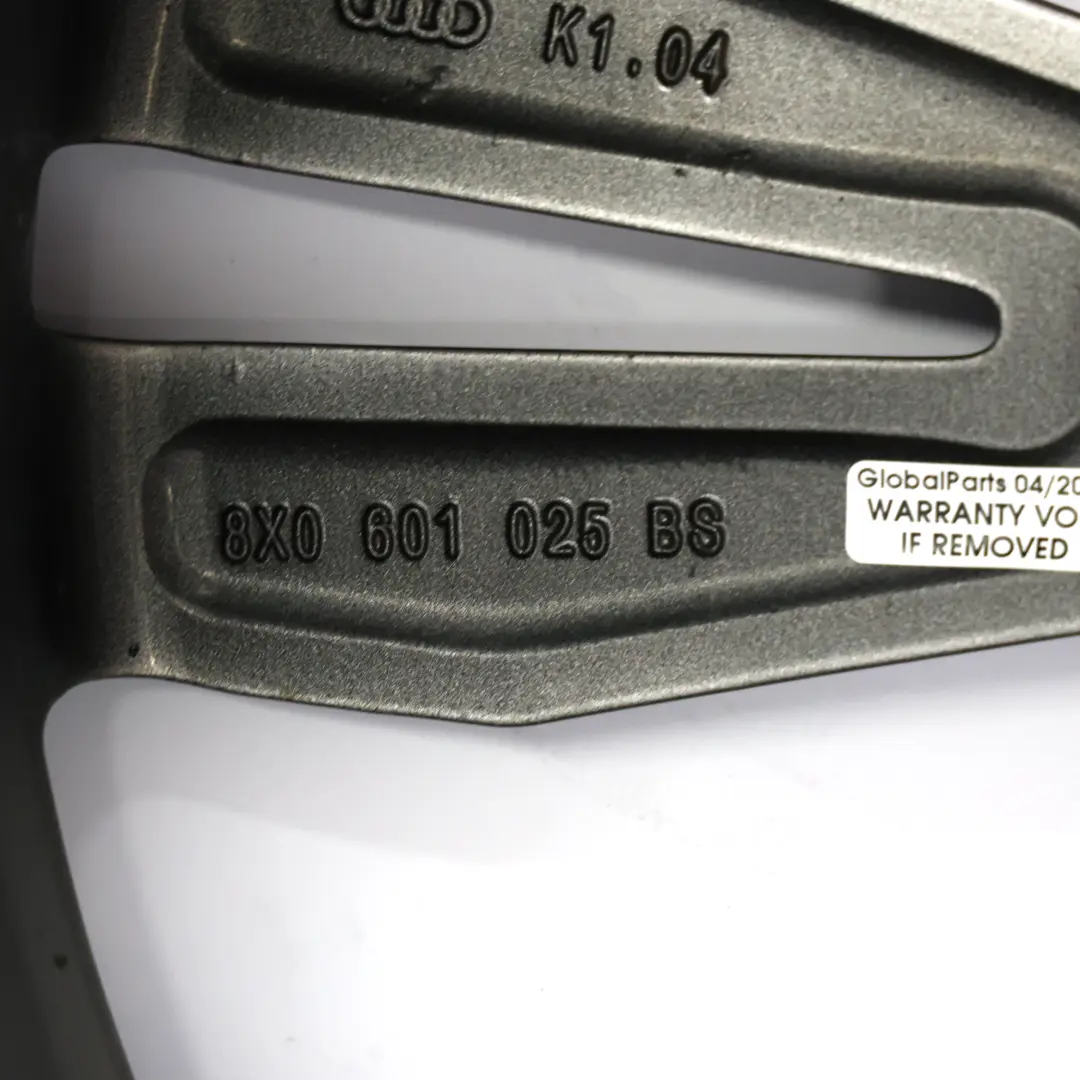 Silber Alufelge 18" 7,5J ET:37,5 Sternspeiche für Audi A1 S1 8X mit Teilenummer 8X0601025BS Audi A1 S1 8X Silber Alufelge 18" 7,5J ET:37,5 Sternspeiche - SKU 8X0601025BS-2 - Teilenummer 8X0601025BS