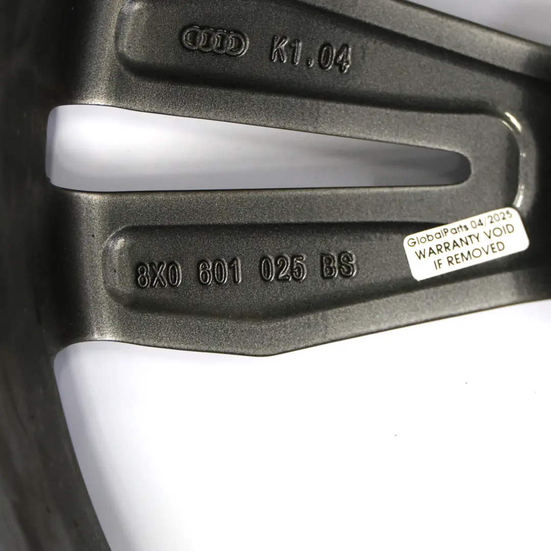 Alloy Wheel Rim 18" 7.5J ET:37,5 Star Spoke to Audi A1 S1 8X Silver with Part number 8X0601025BS Audi A1 S1 8X Silver Alloy Wheel Rim 18" 7.5J ET:37,5 Star Spoke - SKU 8X0601025BS-4 - Part number 8X0601025BS