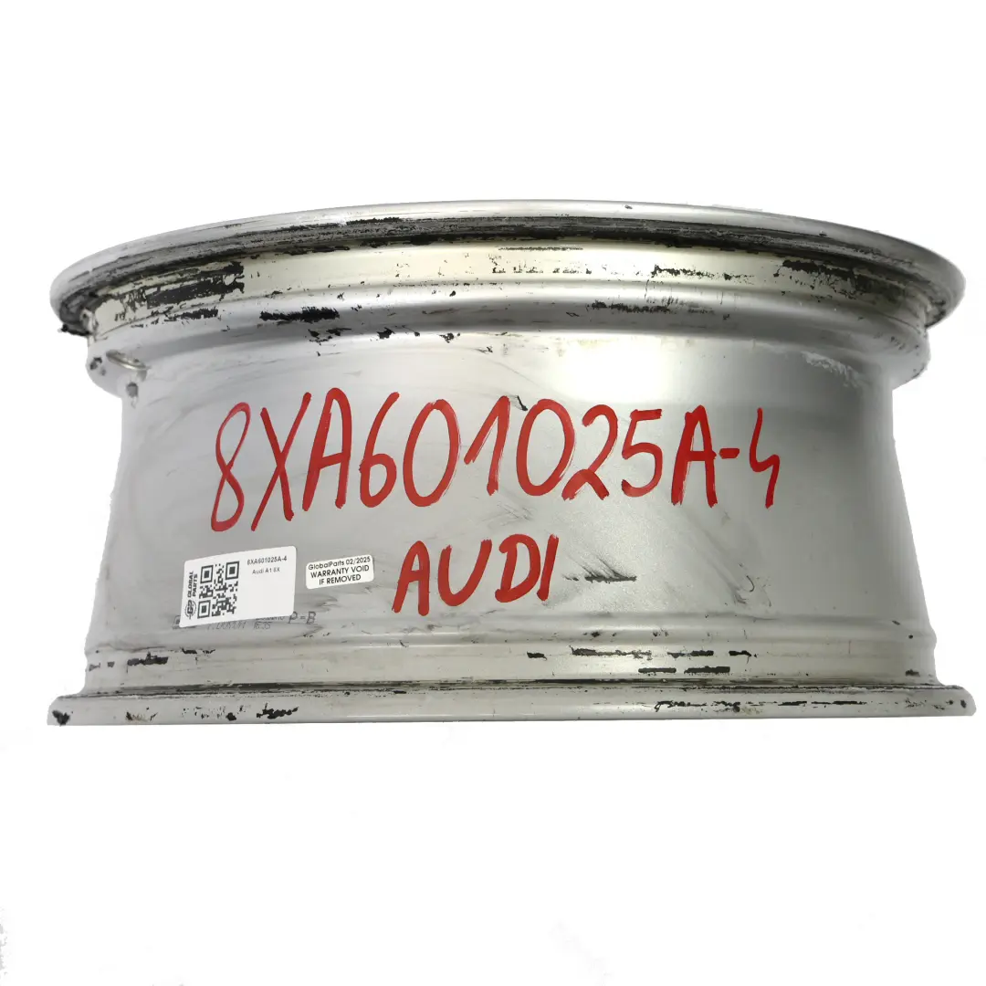 Audi A1 8X Silberne Alufelge 16" 7J ET:34 Sternspeiche - SKU 8XA601025A-4 - Teilenummer 8XA601025A