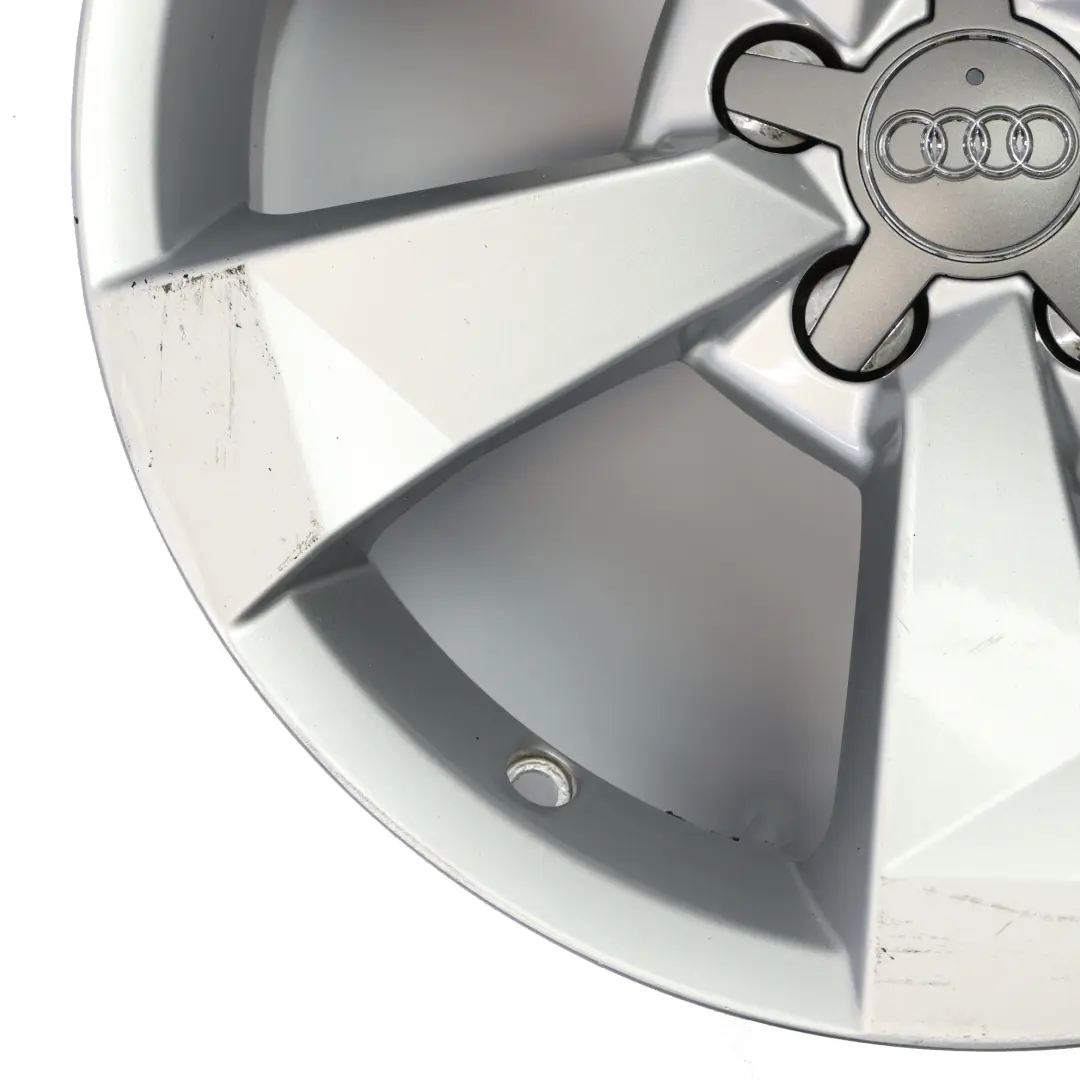 Audi A1 8X Silberne Alufelge 16" 7J ET:34 Sternspeiche - SKU 8XA601025A-4 - Teilenummer 8XA601025A