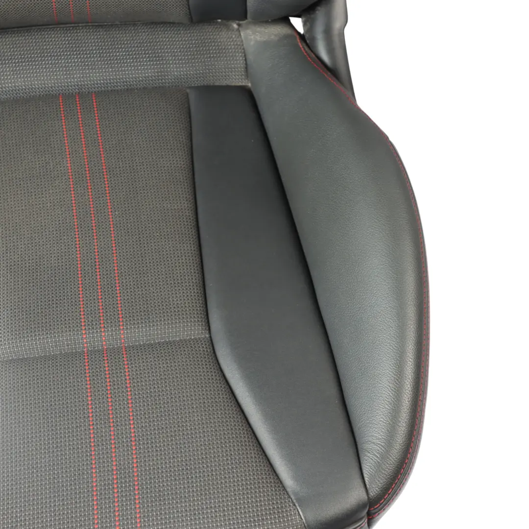 Audi S1 8X 5 Door Sport Seat Front Right O/S Half Leather Black Soul Tomato Red - SKU 8XG881806 - Part number 8XG881806