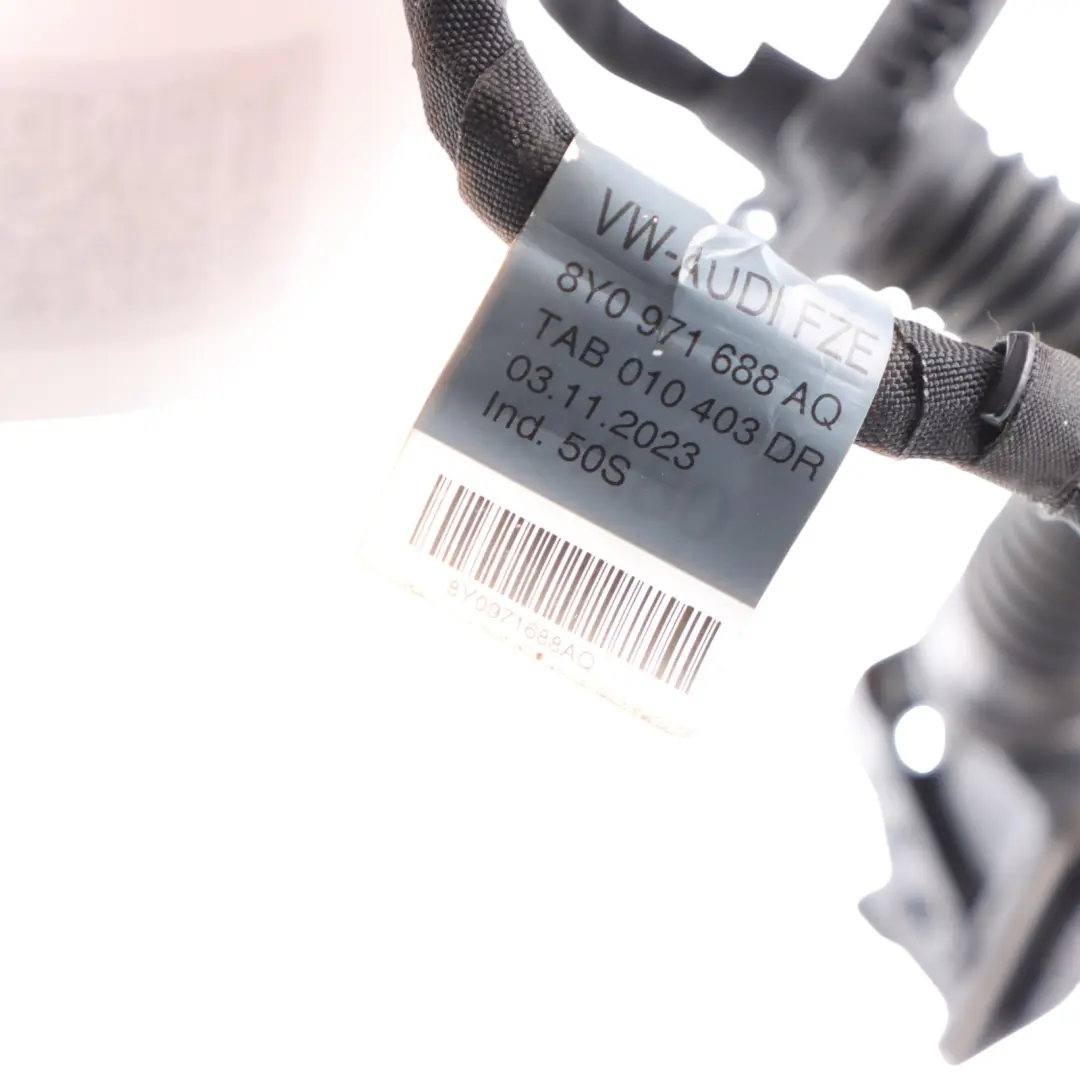 8Y Sportback Rear Door Wiring Loom Harness Cable Right O/S to Audi A3 with Part number 8Y0971688AQ Audi A3 8Y Sportback Rear Door Wiring Loom Harness Cable Right O/S - SKU 8Y0971688AQ - Part number 8Y0971688AQ