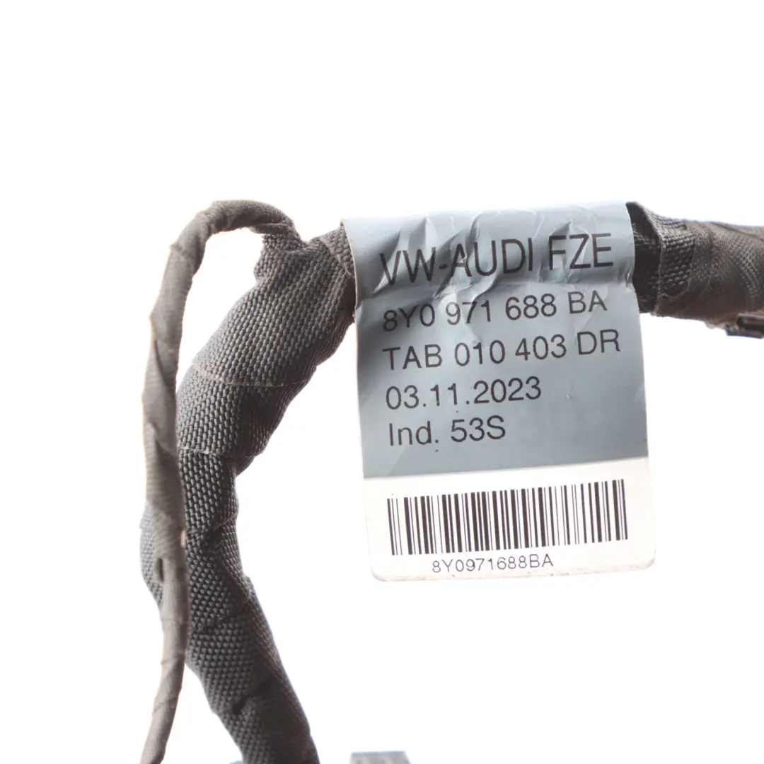 Audi A3 S3 8Y Door Wiring Loom Cable Harness Rear Right O/S - SKU 8Y0971688BA - Part number 8Y0971688BA