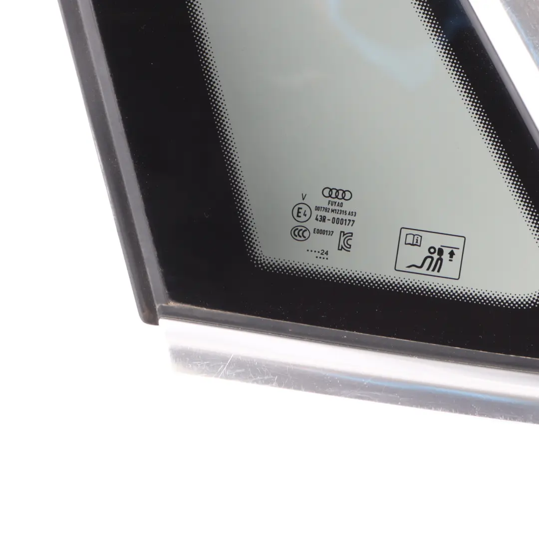 8Y Rear Quarter Window Glass Trim Left N/S Chrome AS3 to Audi A3 with Part number 8Y4845297J Audi A3 8Y Rear Quarter Window Glass Trim Left N/S Chrome AS3 - SKU 8Y4845297J - Part number 8Y4845297J