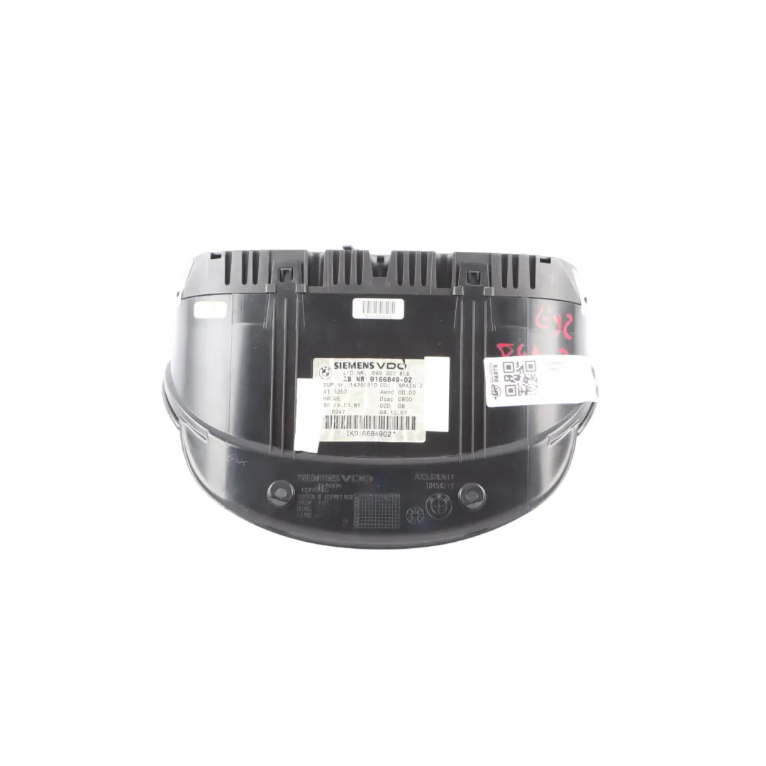 Instrument Cluster Speedo Clocks Diesel Manual to BMW 3 Series E90 E91 with Part number 9166849 BMW 3 Series E90 E91 Instrument Cluster Speedo Clocks Diesel Manual - SKU 9166849-2 - Part number 9166849