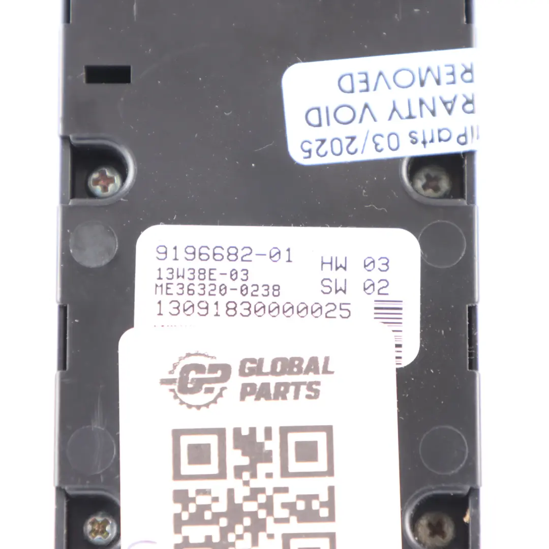 BMW F12 Vordertür Elektrische Fensterheber Regler Schalter Rechts - SKU 9196682 - Teilenummer 9196682