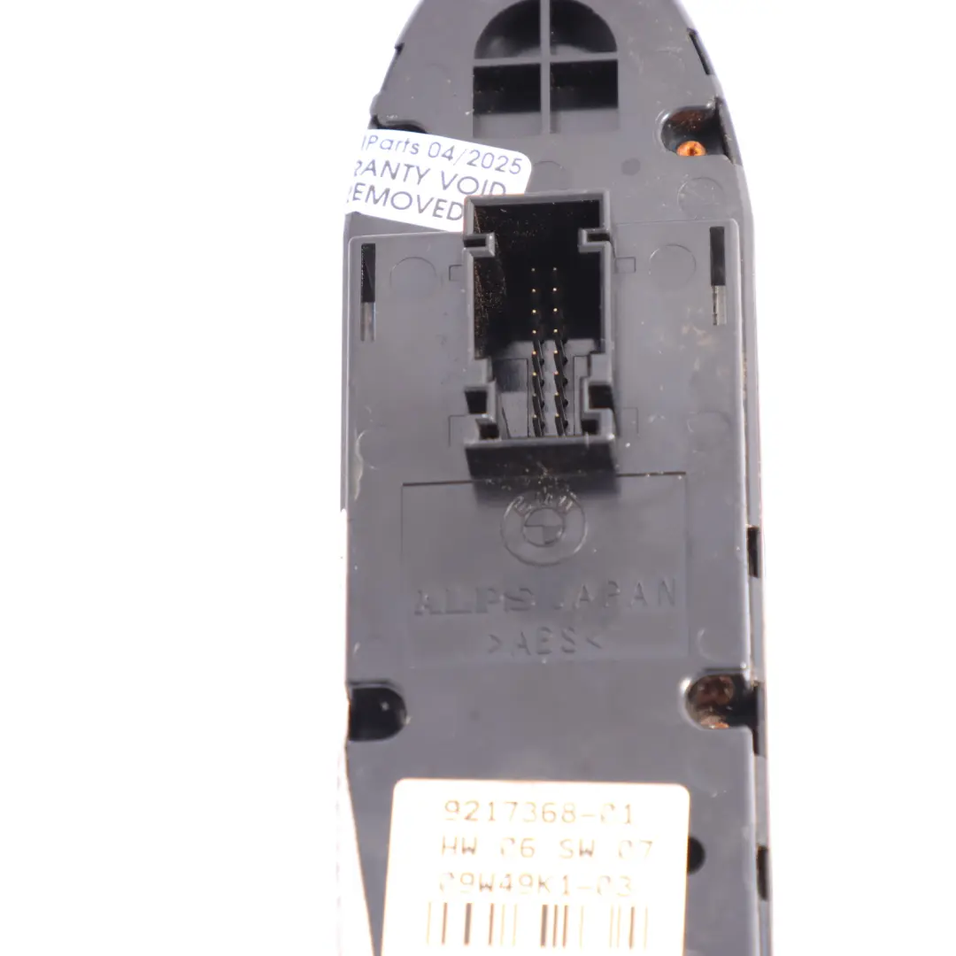 Interruptor Elevalunas BMW E89 E93 Conductor Panel Controlador para con número de pieza 9217368 Interruptor Elevalunas BMW E89 E93 Conductor Panel Controlador - SKU 9217368 - Número de pieza 9217368