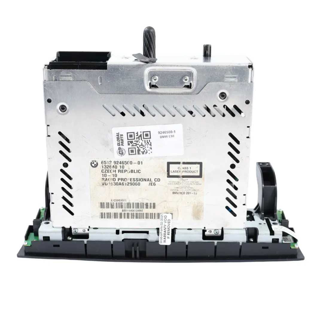 Módulo Reproductor Radio CD Multimedia Profesional BMW E90 LCI  - SKU 9246500-1 - Número de pieza 9246500