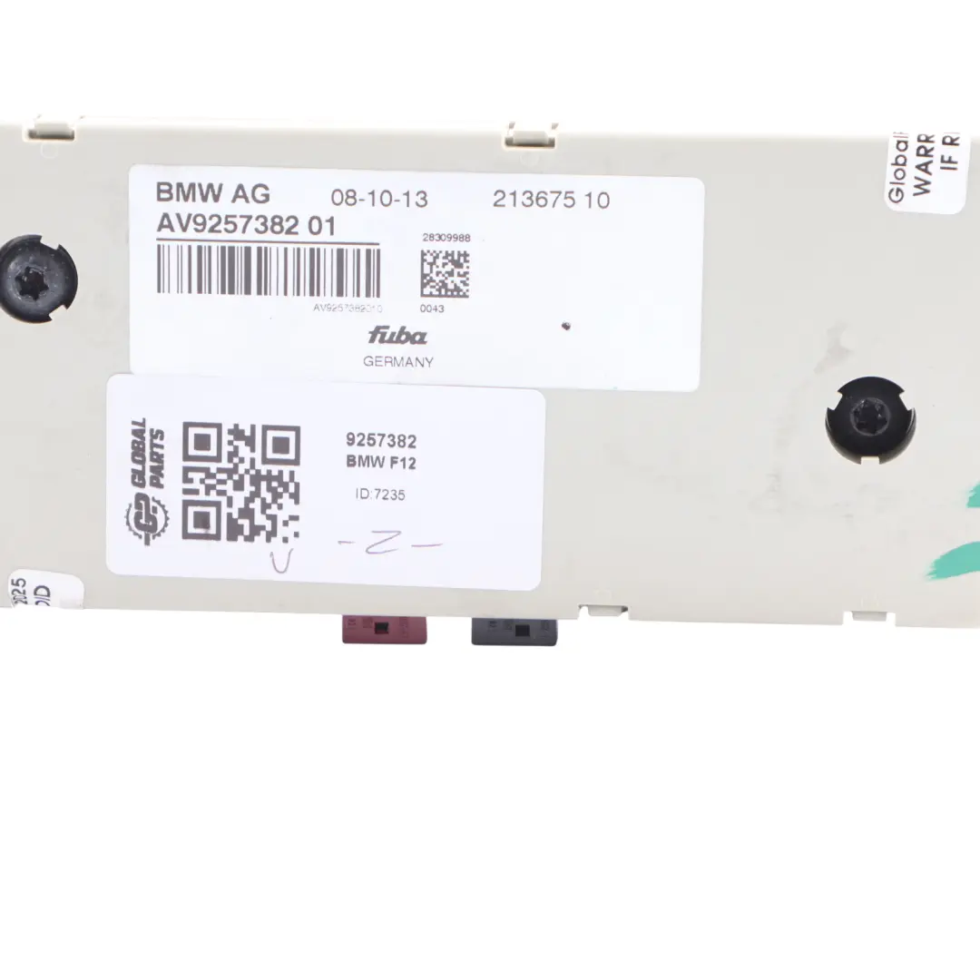 BMW F12 Aerial Antenna Amplifier Diversity Control Module Unit - SKU 9257382 - Part number 9257382