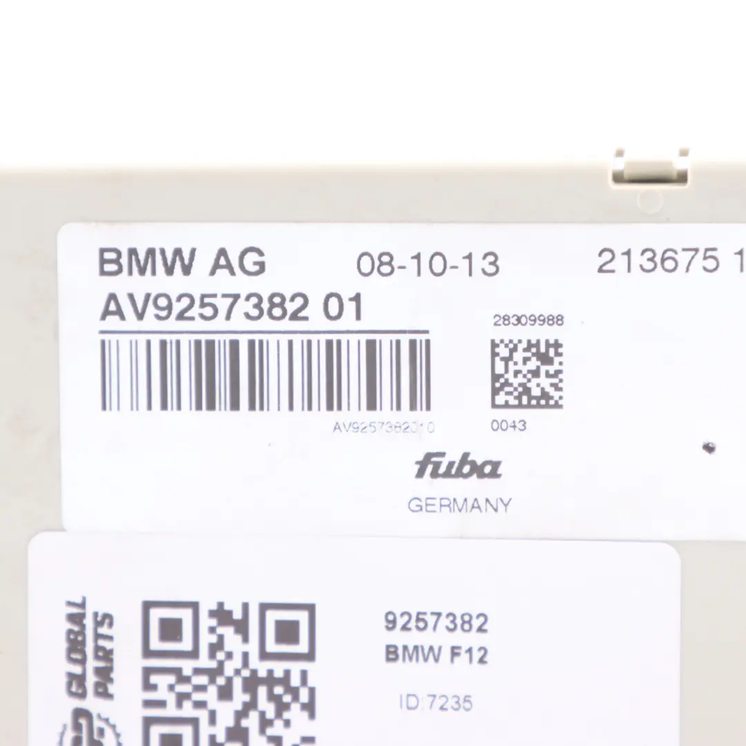 BMW F12 Aerial Antenna Amplifier Diversity Control Module Unit - SKU 9257382 - Part number 9257382