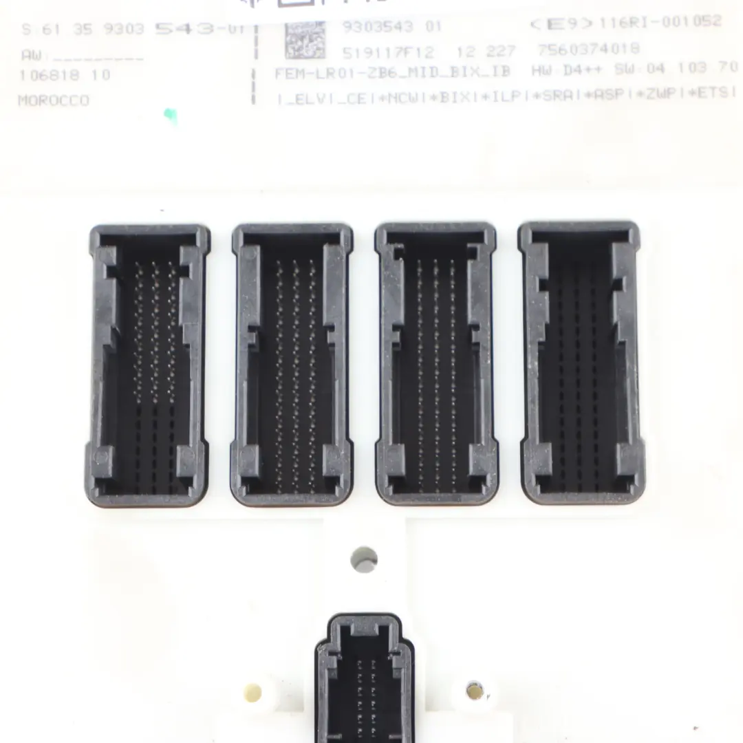 BMW F20 F30 F31 Moduł Sterownik FEM - SKU 9303543 - Numer Części 9303543