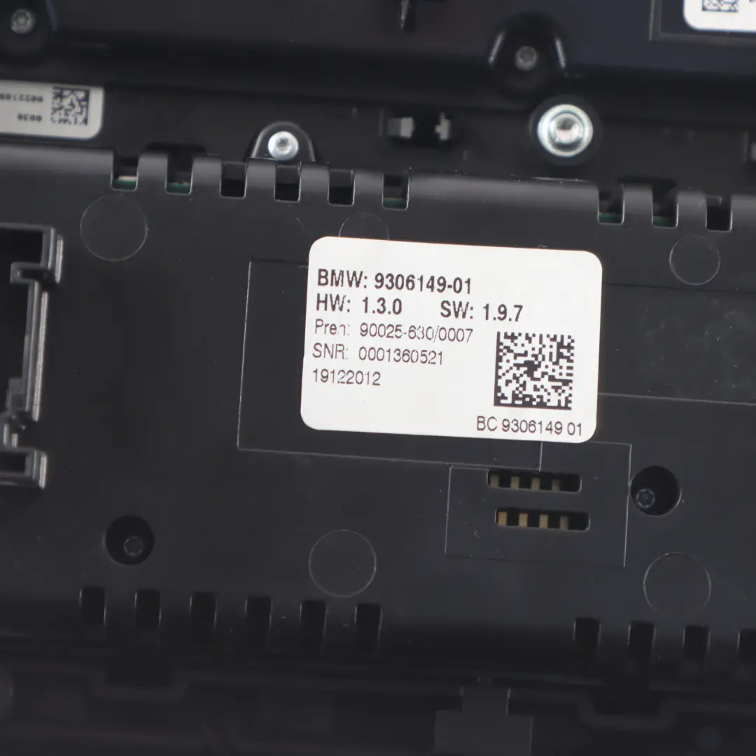 A/C Klimaanlage Klimabedienfeld Heizung Gebläseschalter für BMW F10 mit Teilenummer 9306149 BMW F10 A/C Klimaanlage Klimabedienfeld Heizung Gebläseschalter - SKU 9306149-1 - Teilenummer 9306149