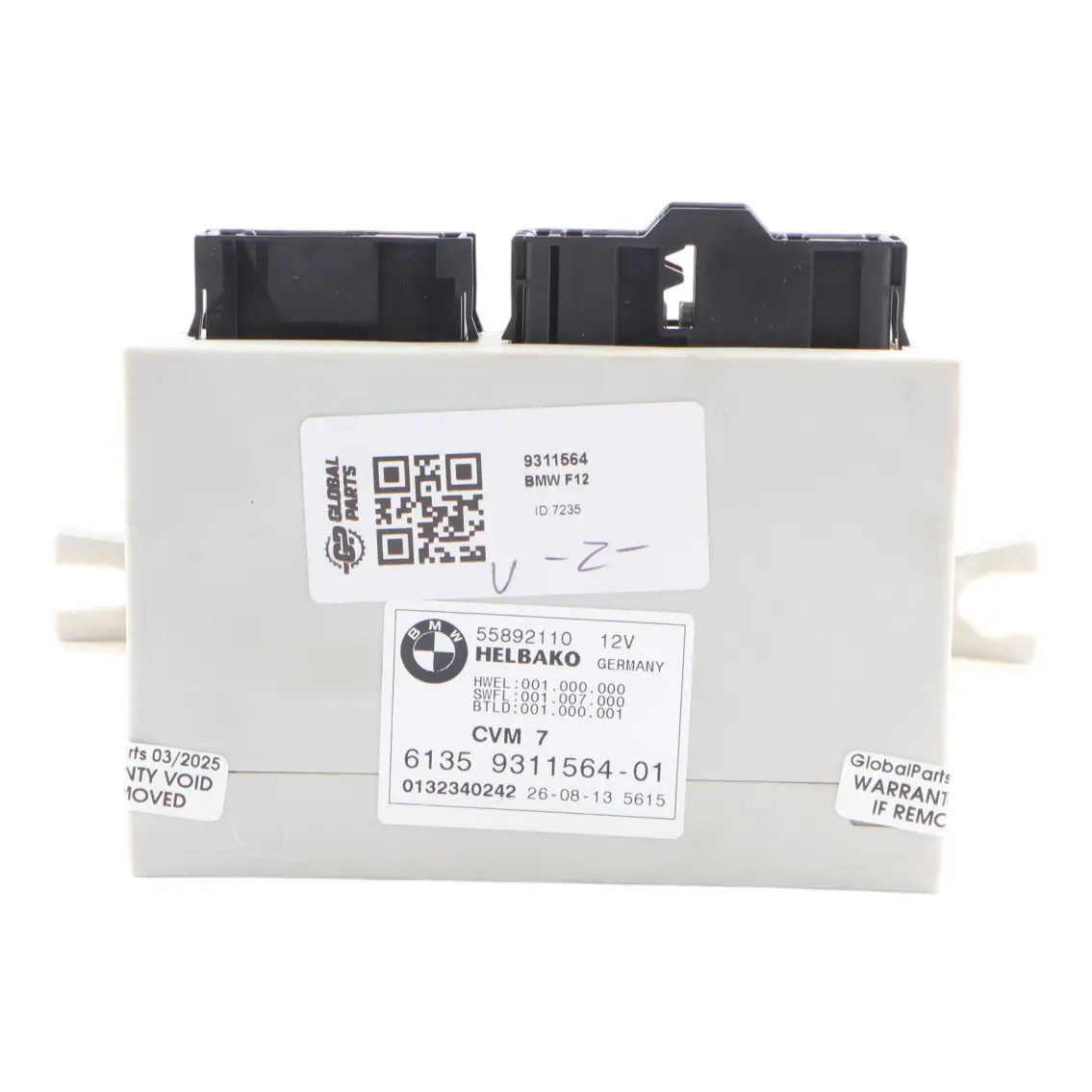 BMW F12 Convertible Folding Top Roof ECU Module Control Unit CVM 9311564