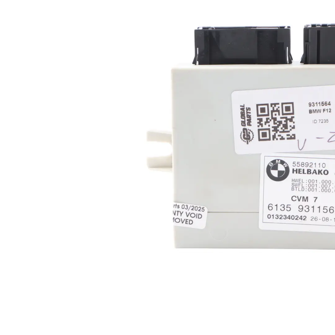 Folding Top Roof ECU Module Control Unit CVM to BMW F12 Convertible with Part number 9311564 BMW F12 Convertible Folding Top Roof ECU Module Control Unit CVM - SKU 9311564 - Part number 9311564