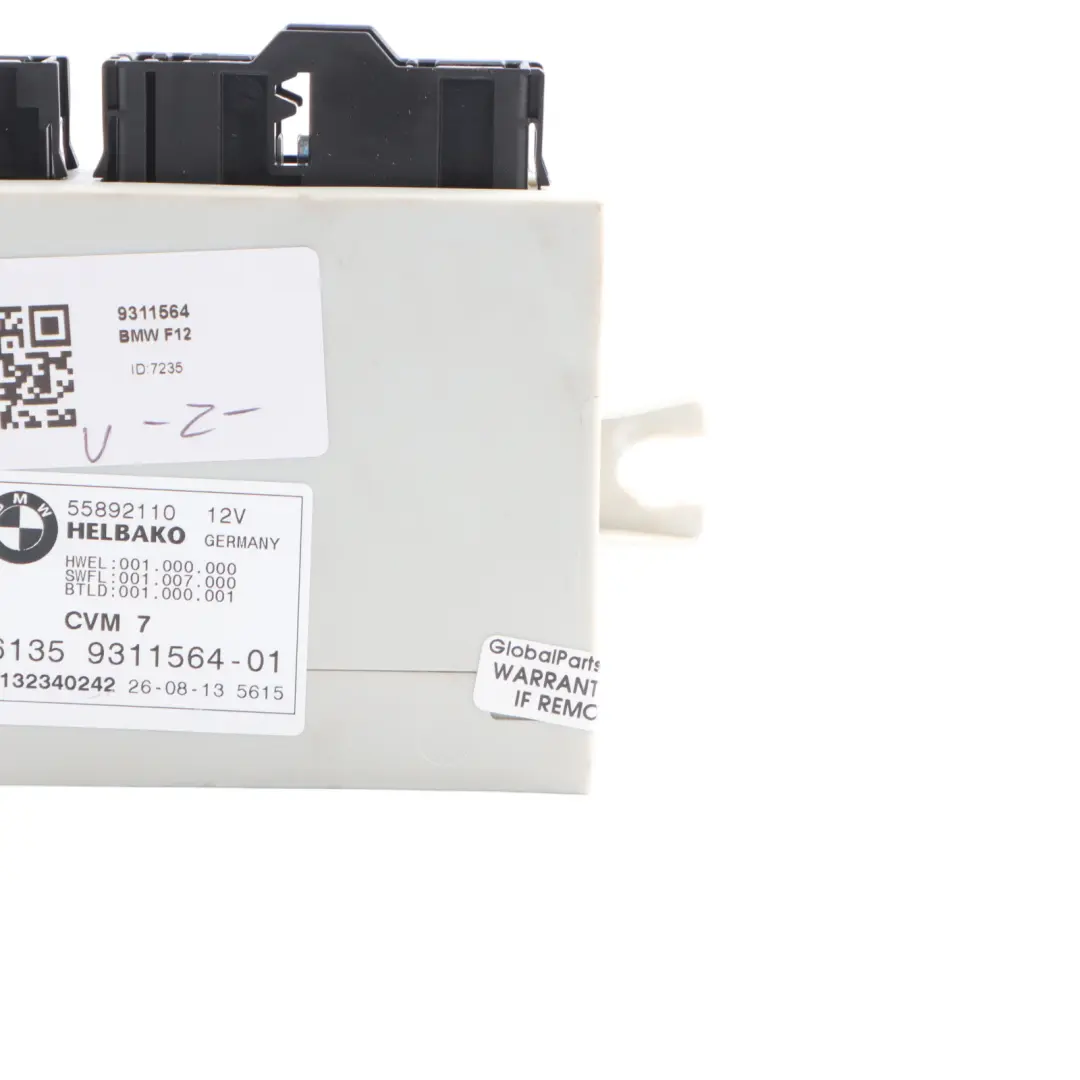 Folding Top Roof ECU Module Control Unit CVM to BMW F12 Convertible with Part number 9311564 BMW F12 Convertible Folding Top Roof ECU Module Control Unit CVM - SKU 9311564 - Part number 9311564