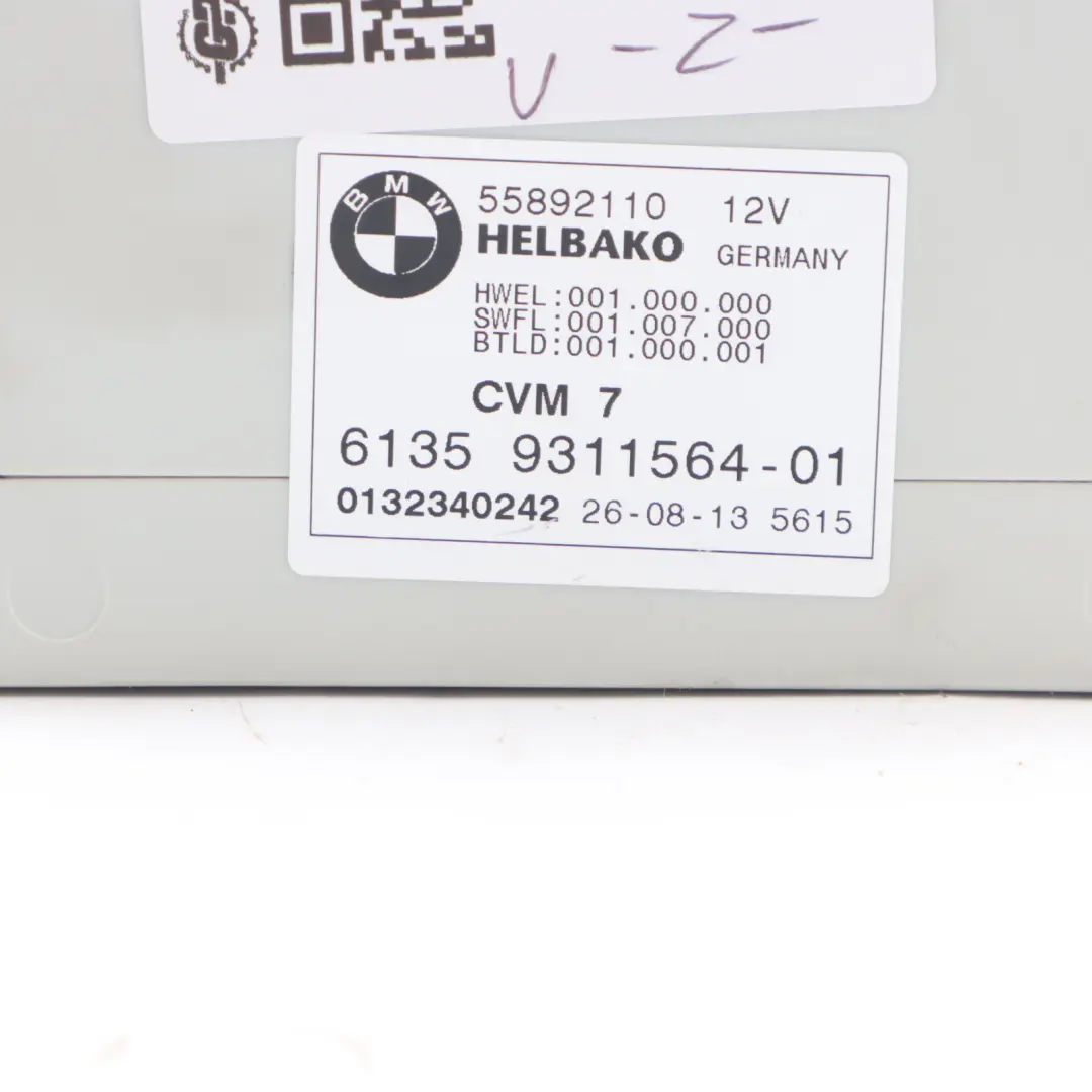 Folding Top Roof ECU Module Control Unit CVM to BMW F12 Convertible with Part number 9311564 BMW F12 Convertible Folding Top Roof ECU Module Control Unit CVM - SKU 9311564 - Part number 9311564