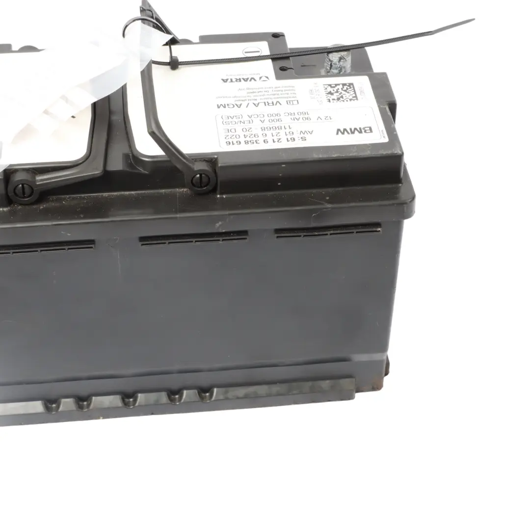 Varta VRLA / AGM 12V Accumulator Battery 90Ah 900A to BMW with Part number 9358616 BMW Varta VRLA / AGM 12V Accumulator Battery 90Ah 900A - SKU 9358616 - Part number 9358616