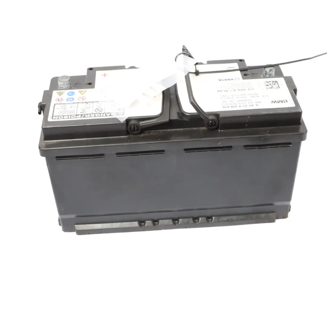 Varta VRLA / AGM 12V Accumulator Battery 90Ah 900A to BMW with Part number 9358616 BMW Varta VRLA / AGM 12V Accumulator Battery 90Ah 900A - SKU 9358616 - Part number 9358616