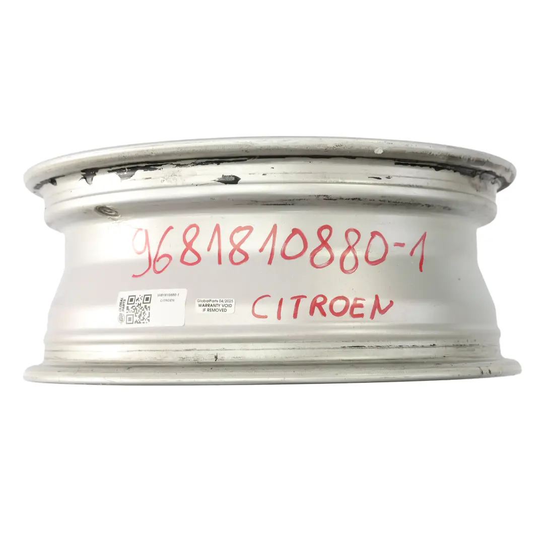 Citroen C3 Picasso Silver Alloy Wheel Rim 16" ET:23 6J to with Part number 9681810880 Citroen C3 Picasso Silver Alloy Wheel Rim 16" ET:23 6J - SKU 9681810880-1 - Part number 9681810880