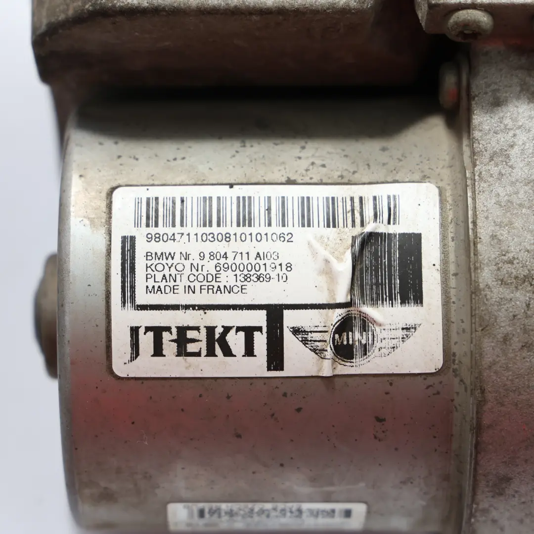 Steering Gear Motor to Mini R60 Electric with Part number 9804711 Mini R60 Electric Steering Gear Motor - SKU 9804711 - Part number 9804711