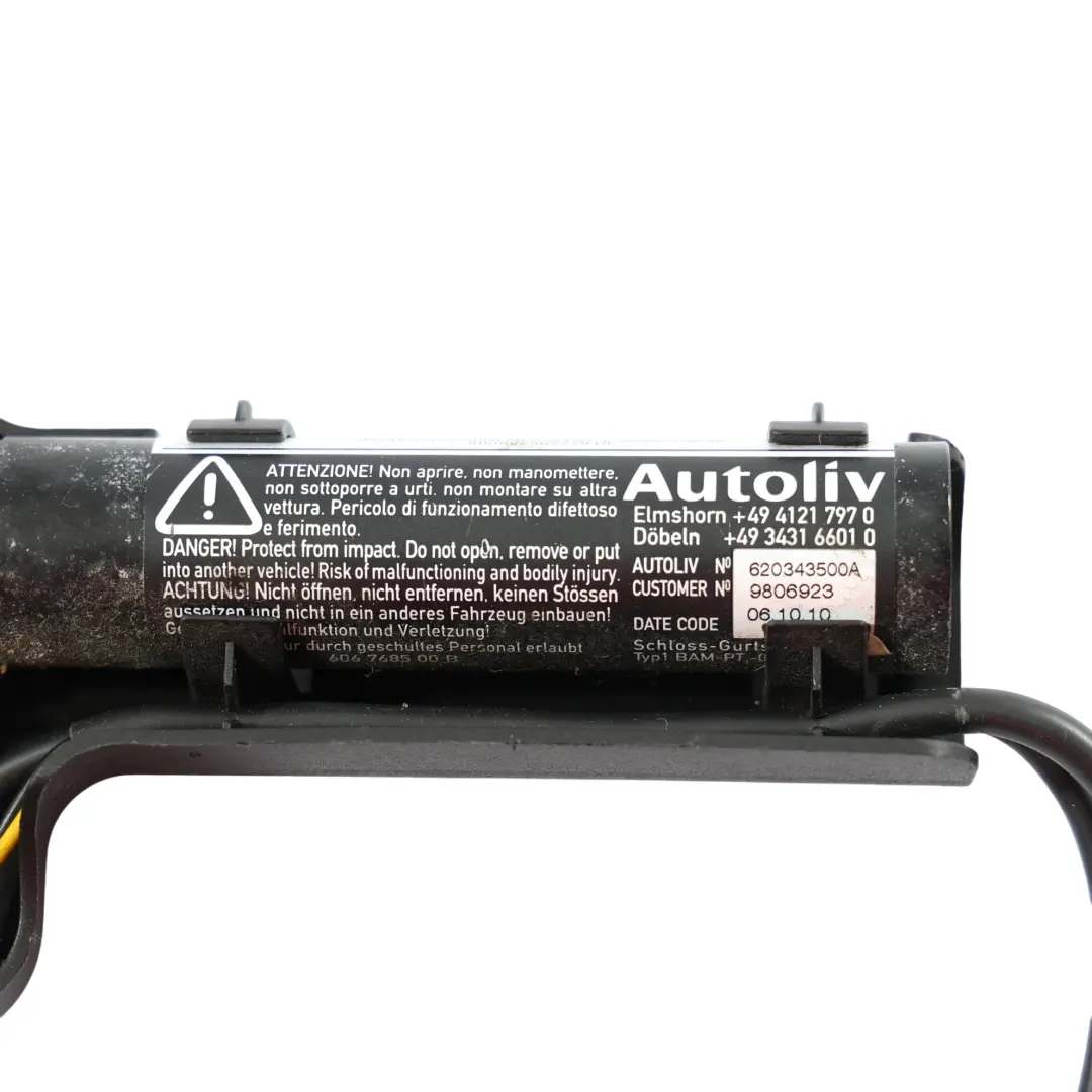 Mini R60 Tensor Hebilla Cierre Cinturón Seguridad Delantero Izquierdo - SKU 9806923 - Número de pieza 9806923
