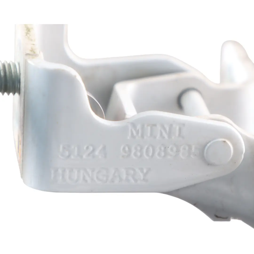 Bisagra Tapa Maletero Trasera Izquierda Blanco Claro B15 para Mini R60 Cabrio con número de pieza 9808985 Mini R60 Cabrio Bisagra Tapa Maletero Trasera Izquierda Blanco Claro B15 - SKU 9808985-LW - Número de pieza 9808985