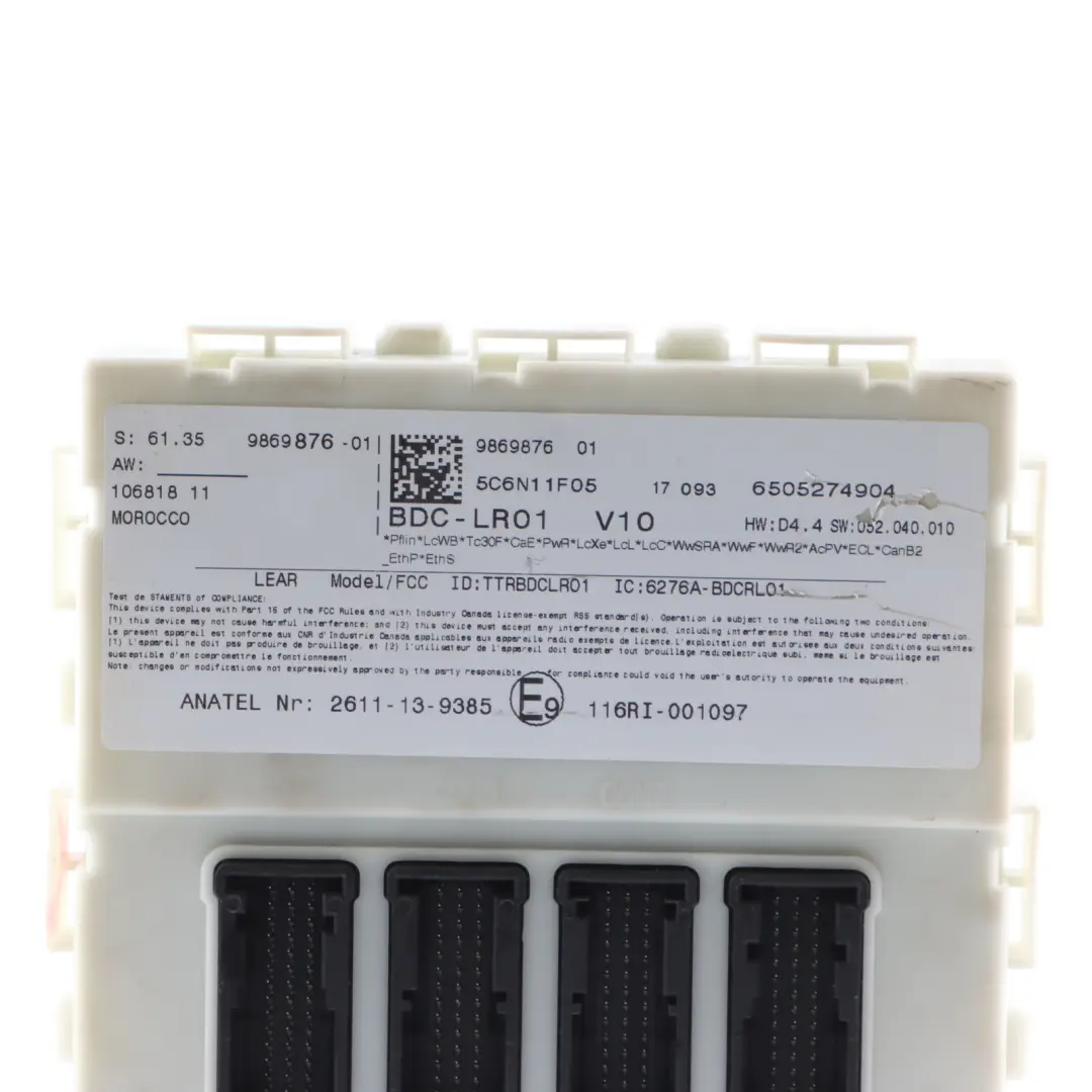 Mini F60 Body Control Module ECU Control Unit BDC LR01 - SKU 9869876 - Part number 9869876