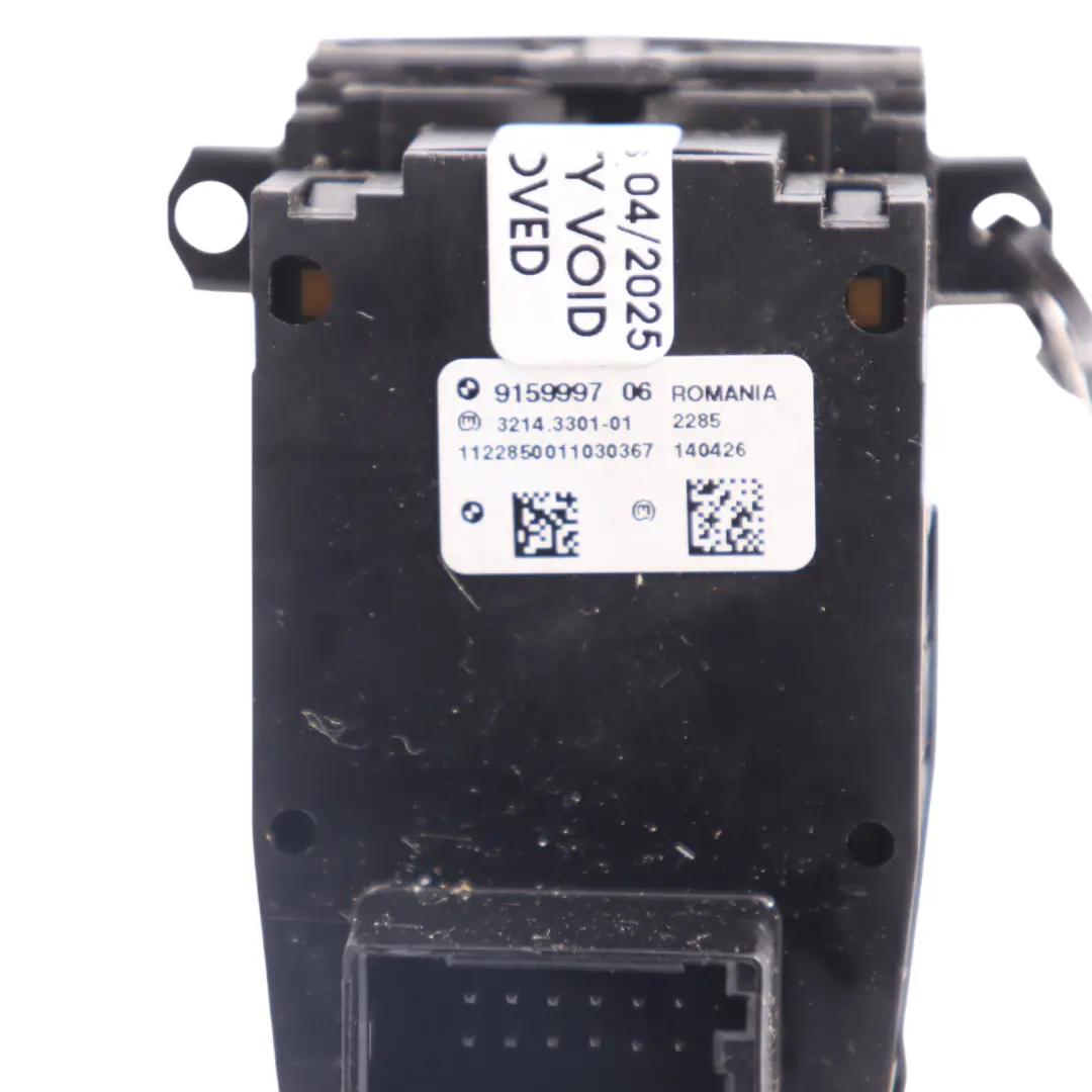 Parking Brake Button BMW X5 F01 LCI F07 F15 Auto-Hold Brake Switch Unit 9159997 to with Part number 9877891 Parking Brake Button BMW X5 F01 LCI F07 F15 Auto-Hold Brake Switch Unit 9159997 - SKU 9877891-2 - Part number 9877891