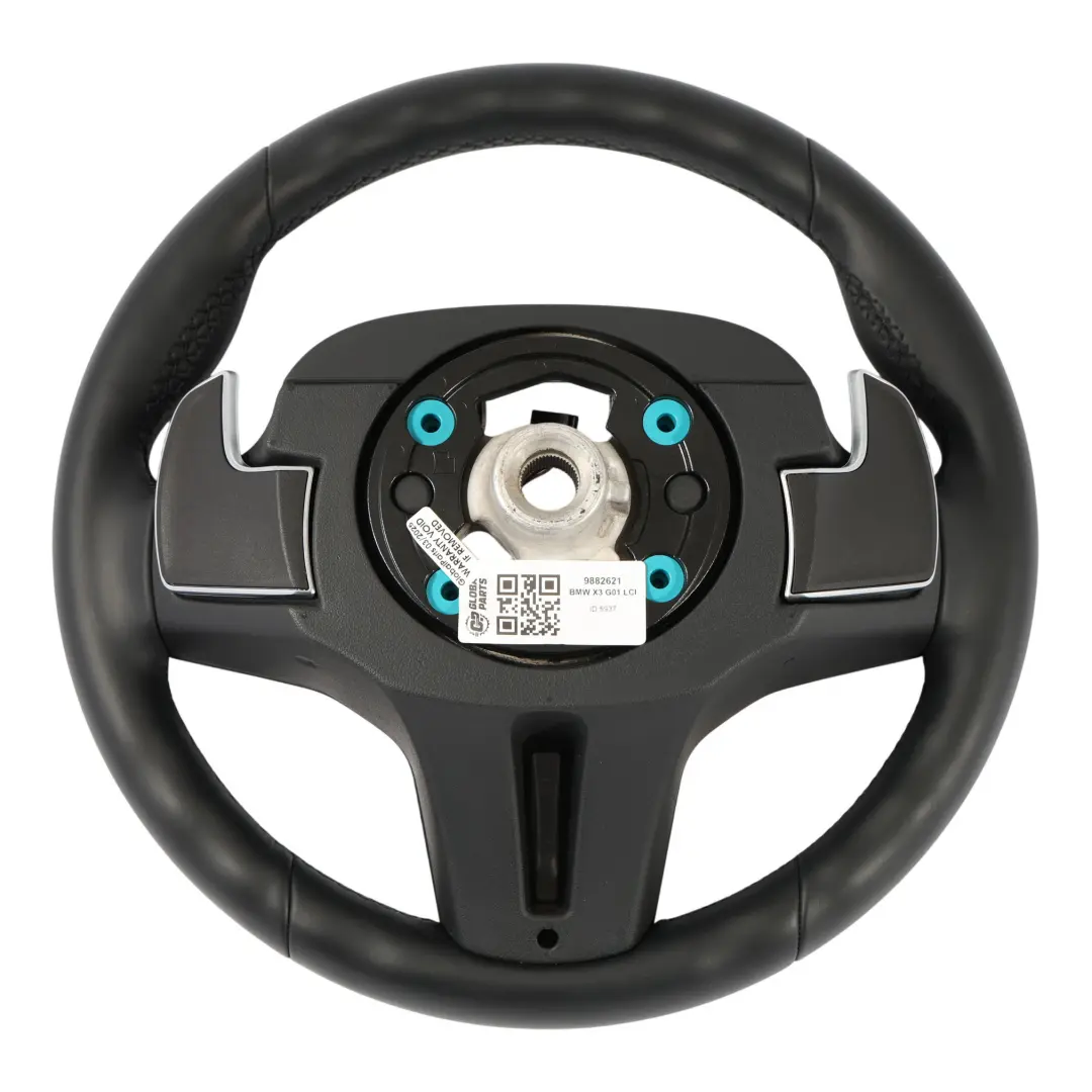 Kierownica M Sport Pakiet Czarna Skóra Łopatki do BMW X3 G01 X4 G02 o numerze 9882621 BMW X3 G01 X4 G02 Kierownica M Sport Pakiet Czarna Skóra Łopatki - SKU 9882621 - Numer Części 9882621