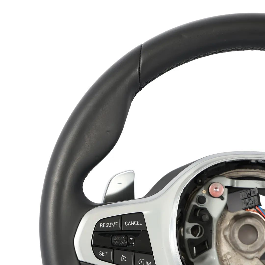 Steering Wheel BMW X3 G01 X4 G02 M Sport Black Leather Paddle Shift to with Part number 9882621 Steering Wheel BMW X3 G01 X4 G02 M Sport Black Leather Paddle Shift - SKU 9882621 - Part number 9882621